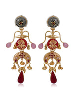 Load image into Gallery viewer, Radha Golden Earrings