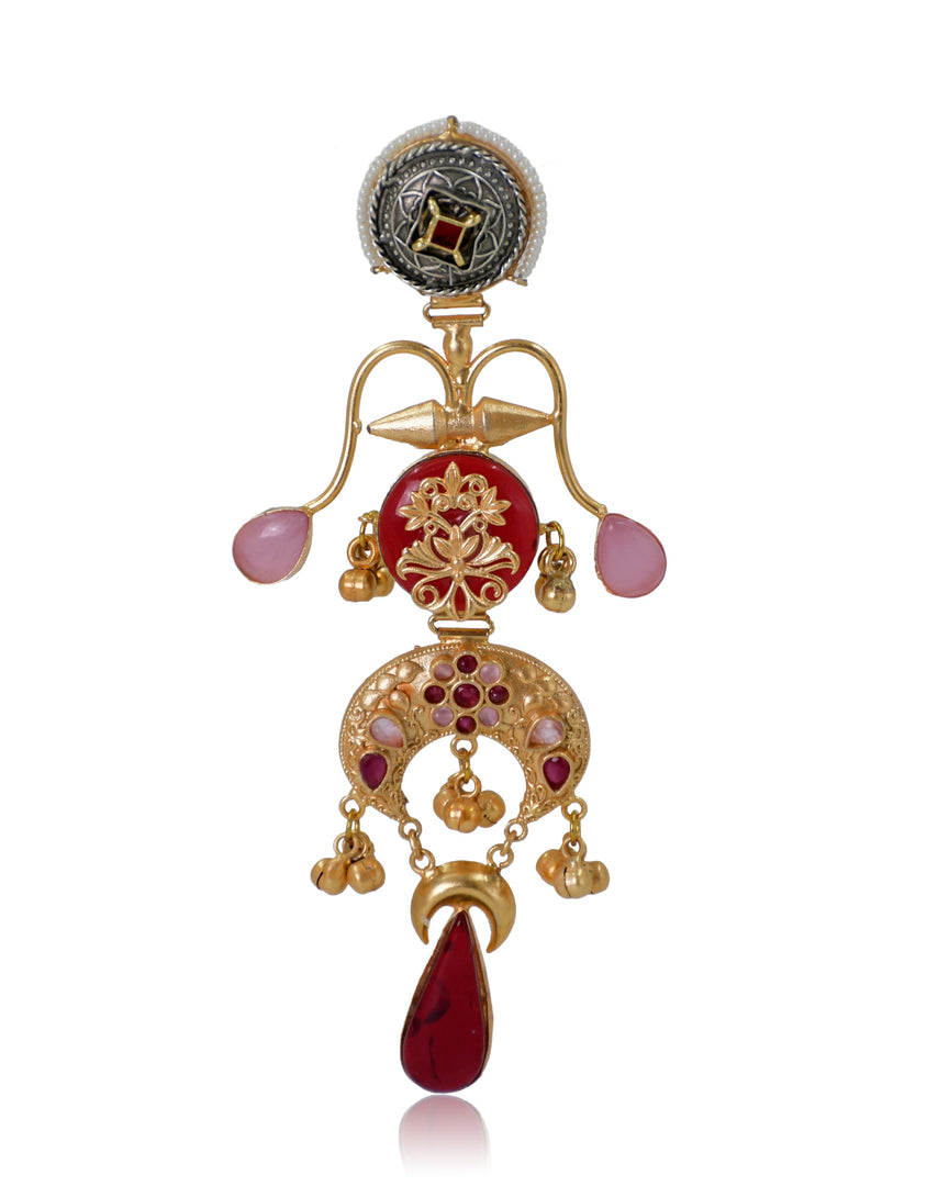 Radha Golden Earrings