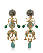 Load image into Gallery viewer, Radha Golden Earrings