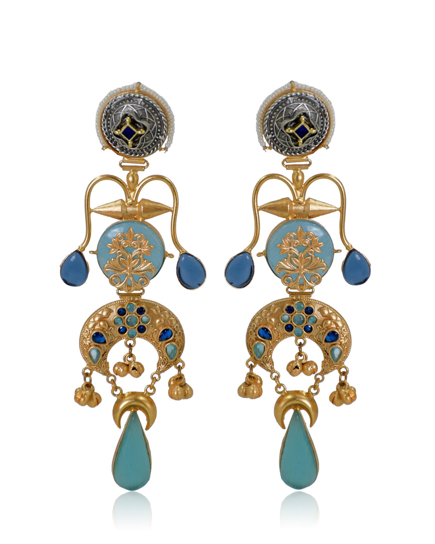 Radha Golden Earrings