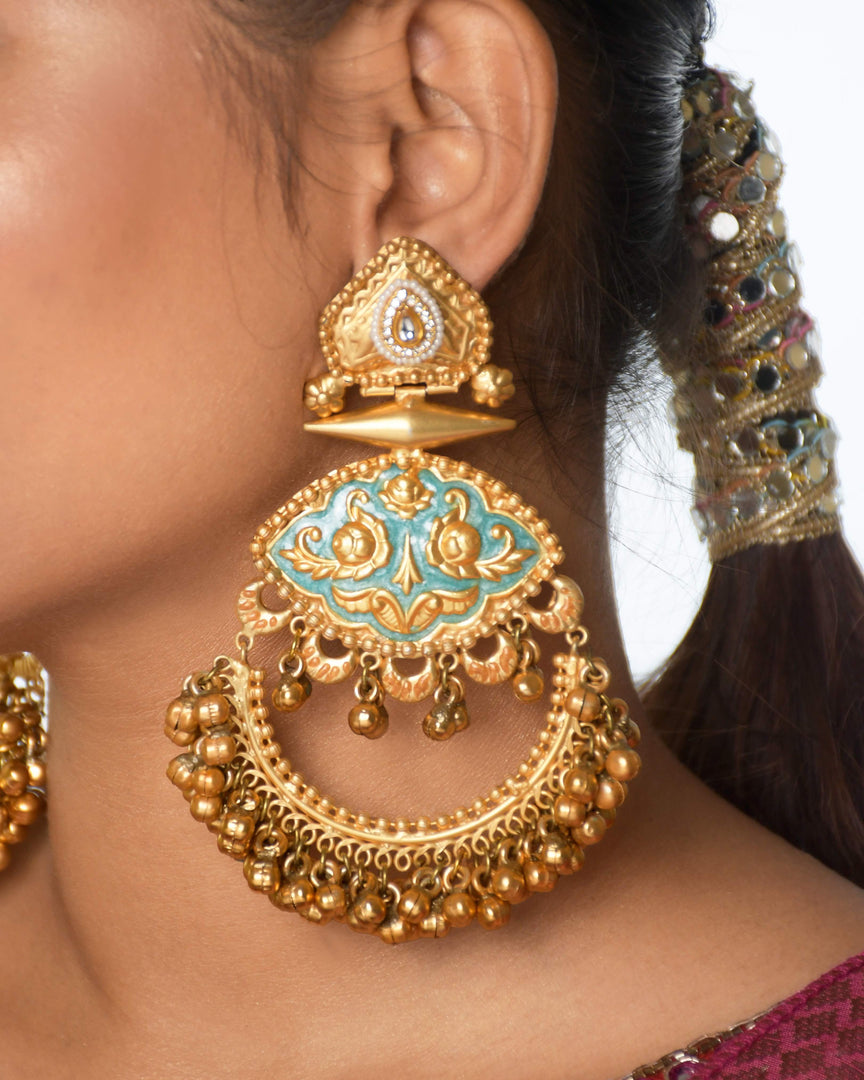 Suvarna Golden Earrings