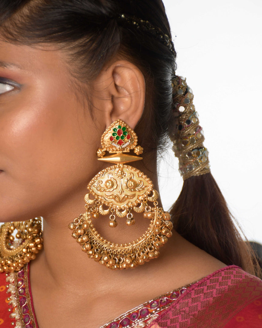 Suvarna Golden Earrings