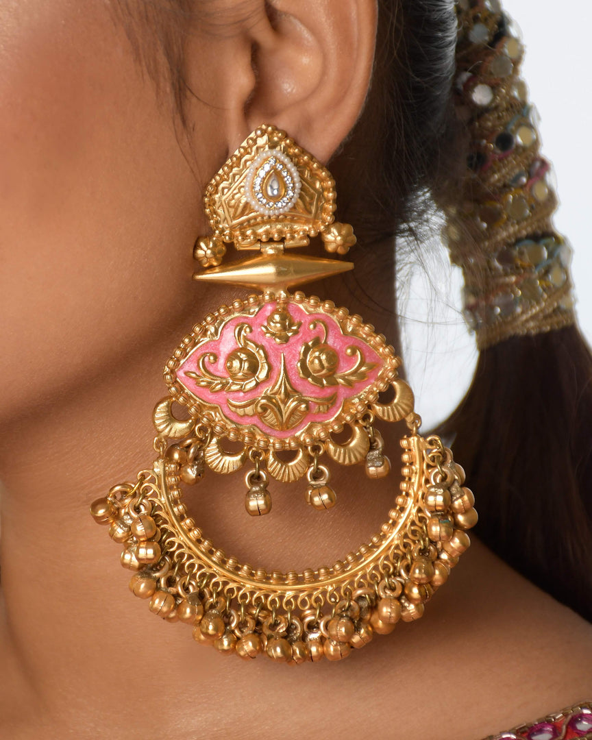 Suvarna Golden Earrings
