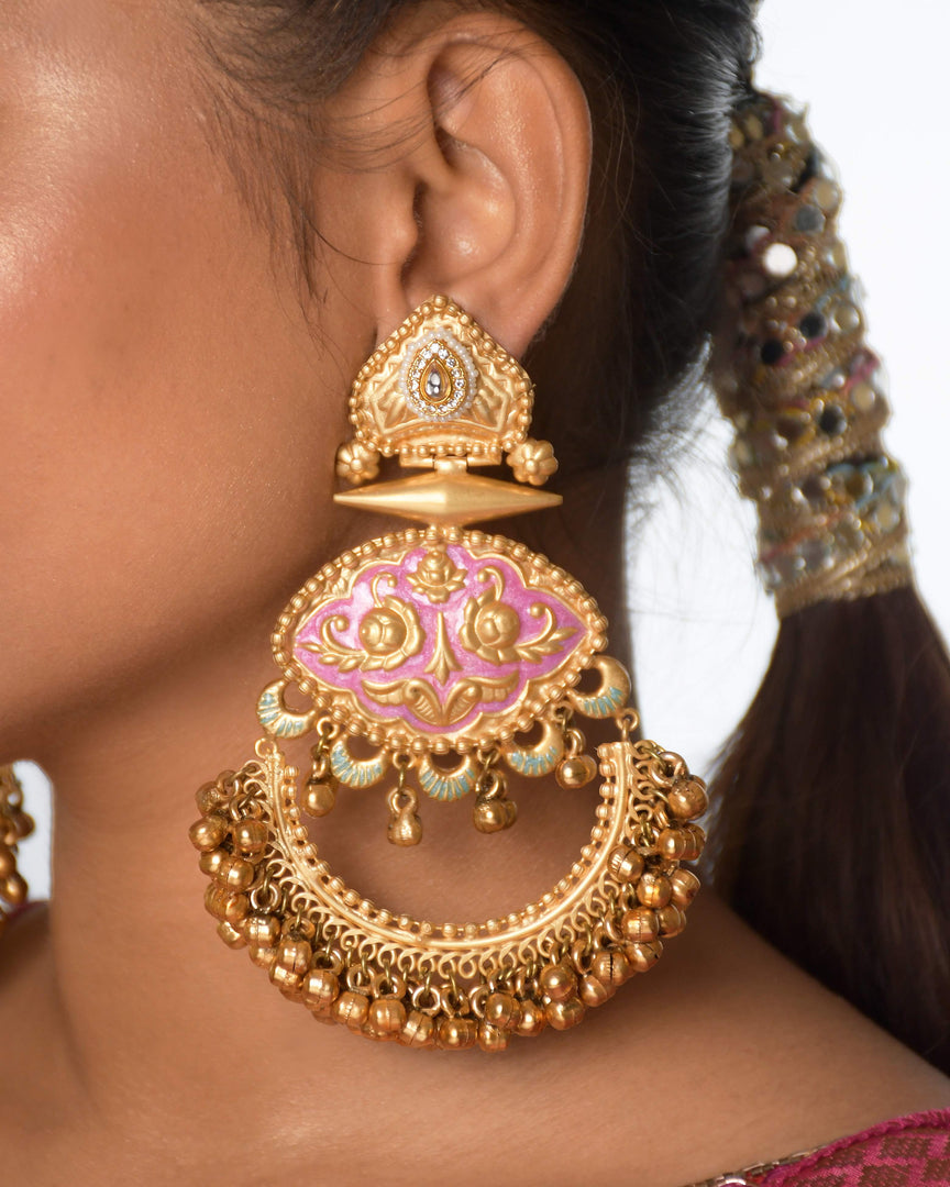 Suvarna Golden Earrings