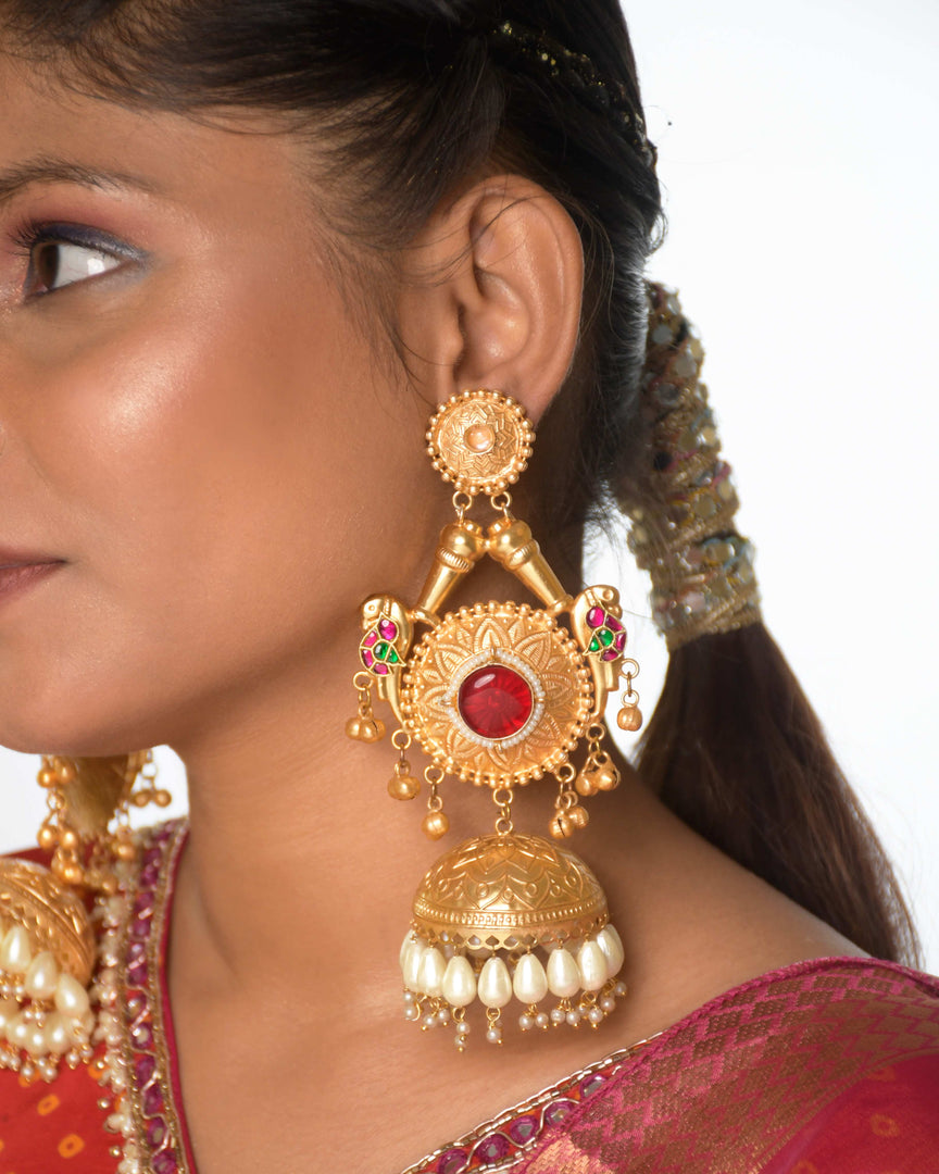 Kalyani Golden Earrings
