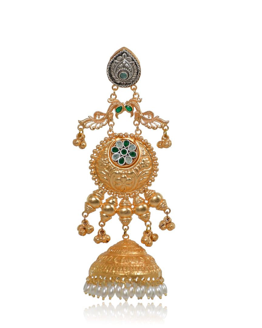 Ridhima Golden Earrings