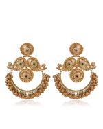 Load image into Gallery viewer, Rajeshwari Golden Earrings