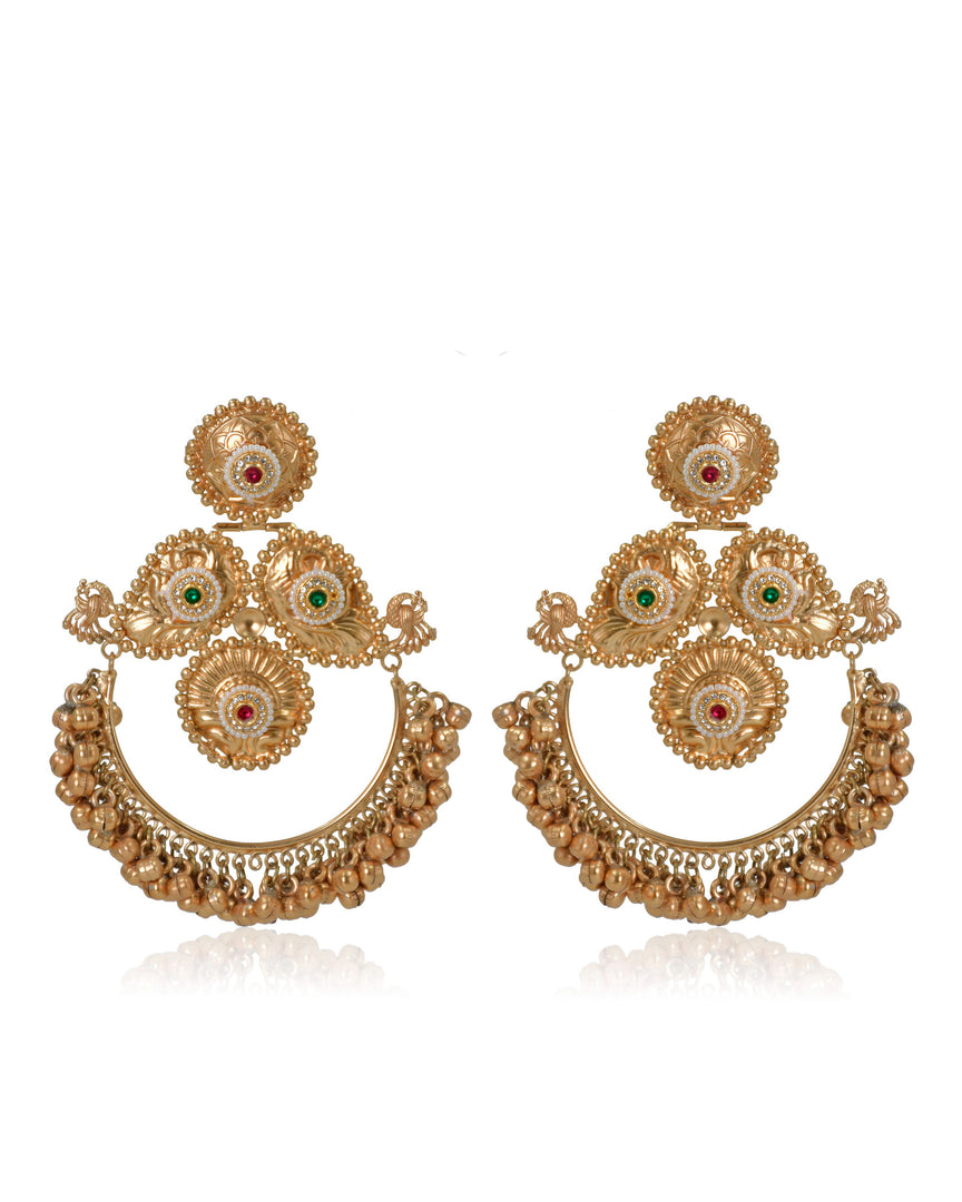Rajeshwari Golden Earrings