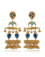 Load image into Gallery viewer, Khanak Golden Earrings