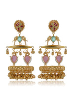 Load image into Gallery viewer, Khanak Golden Earrings