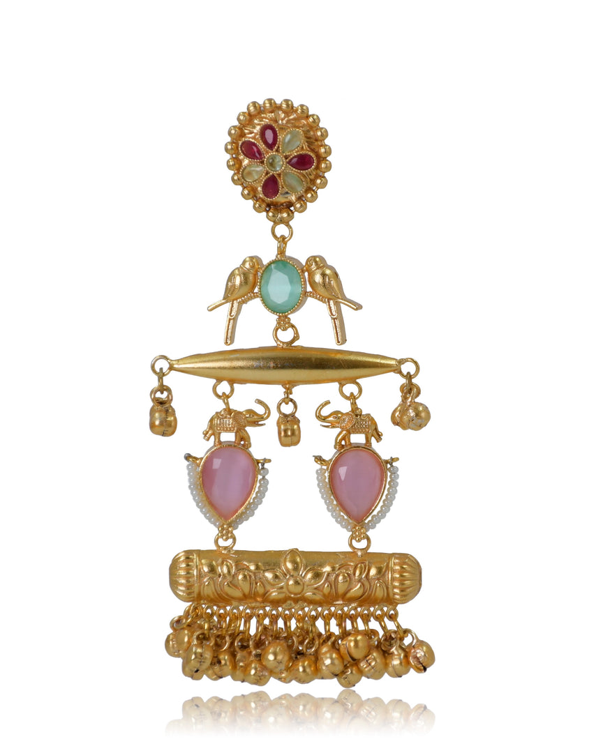 Khanak Golden Earrings
