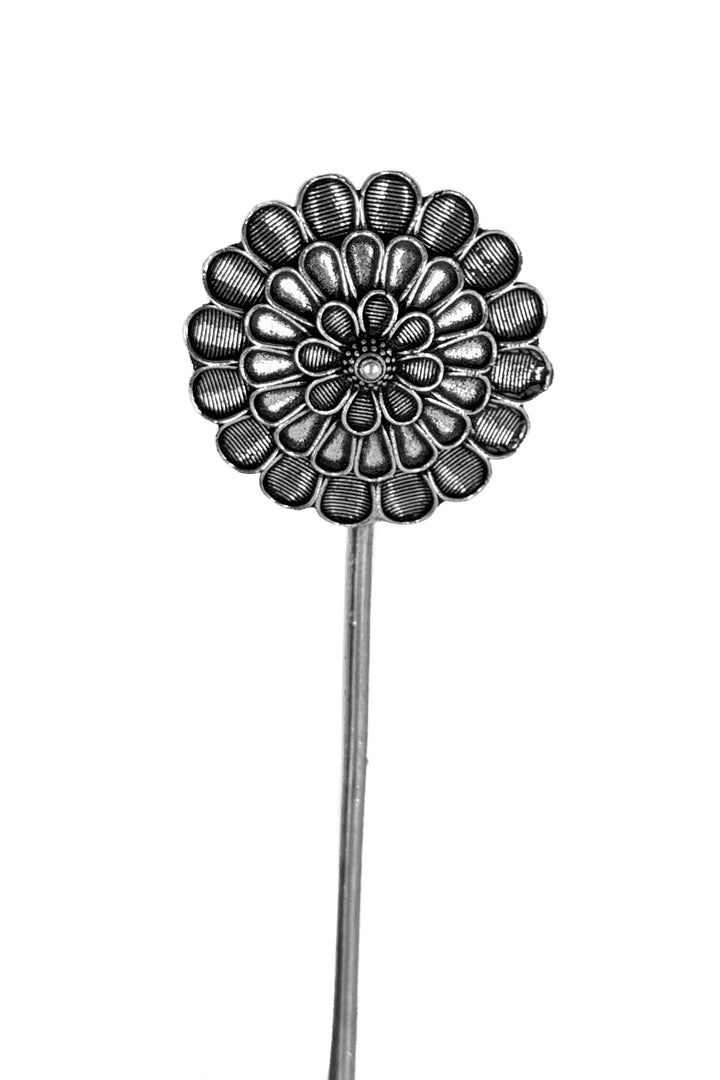 Oxidised Silver Hair Stick Combo - 3