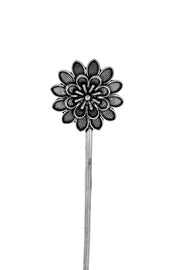 Oxidised Silver Hair Stick Combo - 4