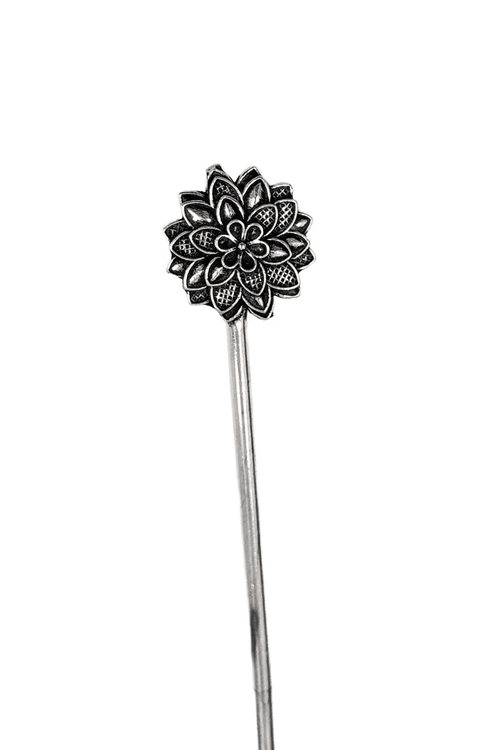 Oxidised Silver Hair Stick Combo - 2
