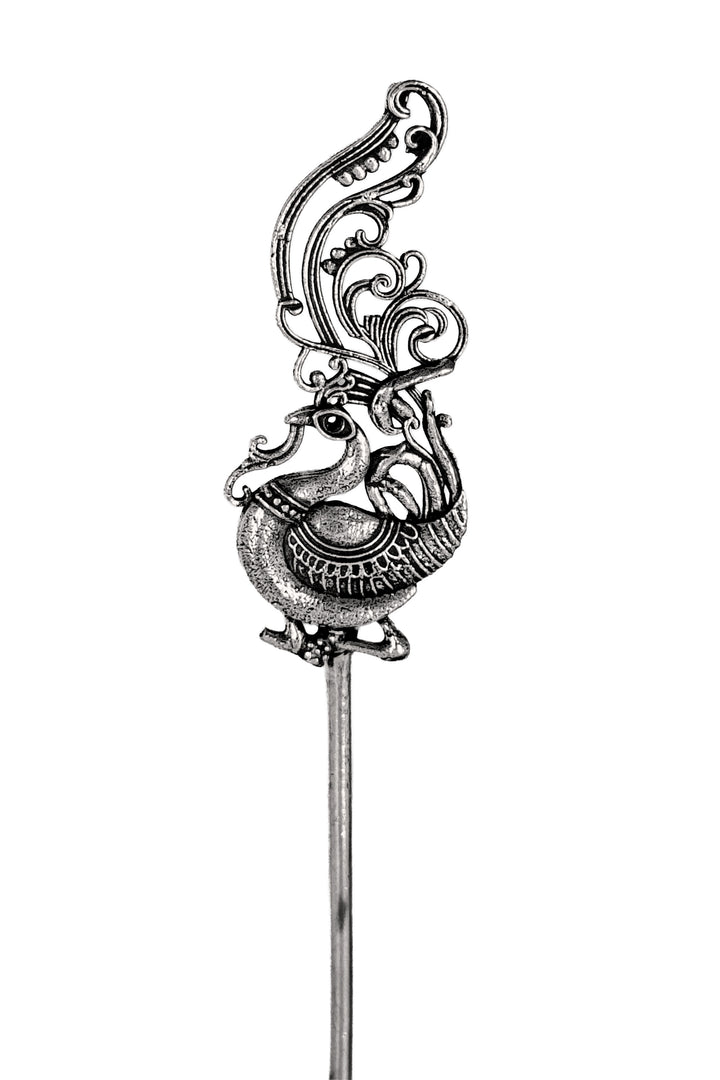 Oxidised Silver Hair Stick Combo - 6