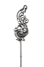 Oxidised Silver Hair Stick Combo - 6