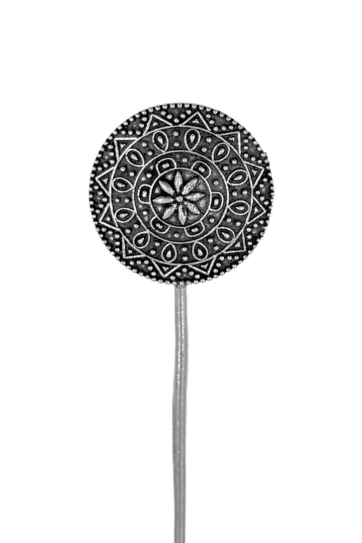 Oxidised Silver Hair Stick Combo - 2