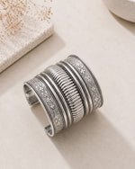 Load image into Gallery viewer, Ayushi Oxidised Silver Kada