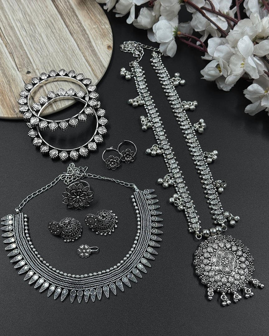 7 Piece Kolapuri Jewellary Set Combo