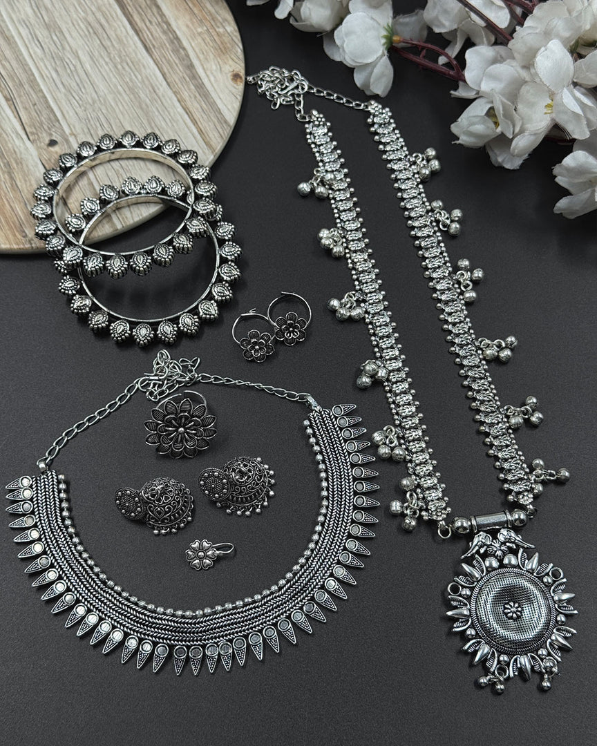 7 Piece Kolapuri Jewellary Set Combo