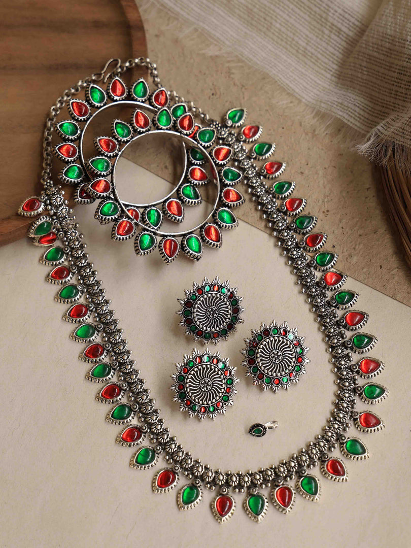 Aarushi Stone Jewellery Set