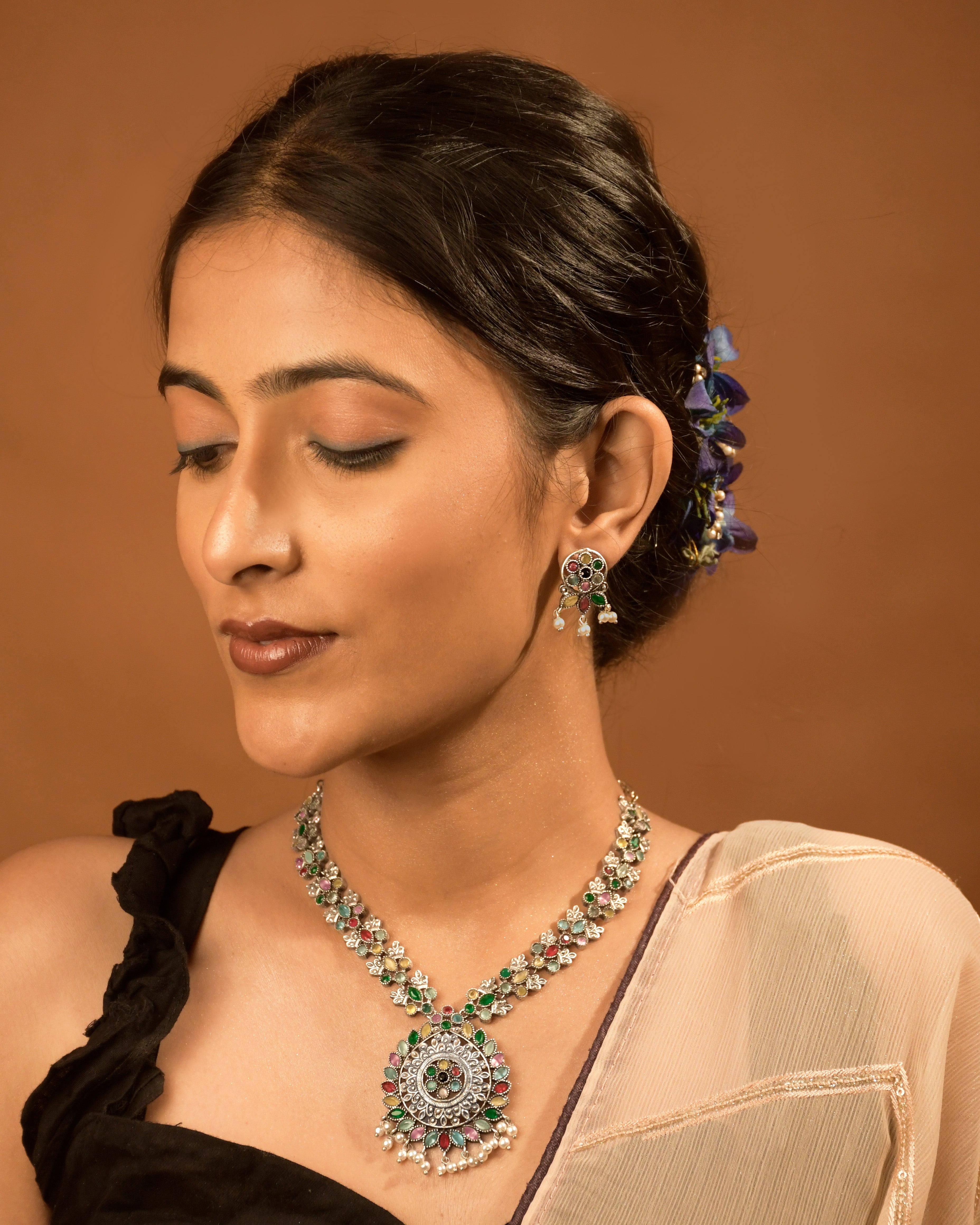 Hiya Stone Necklace Set