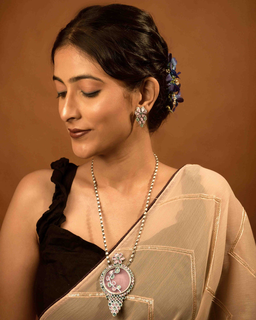 Dia Stone Necklace Set