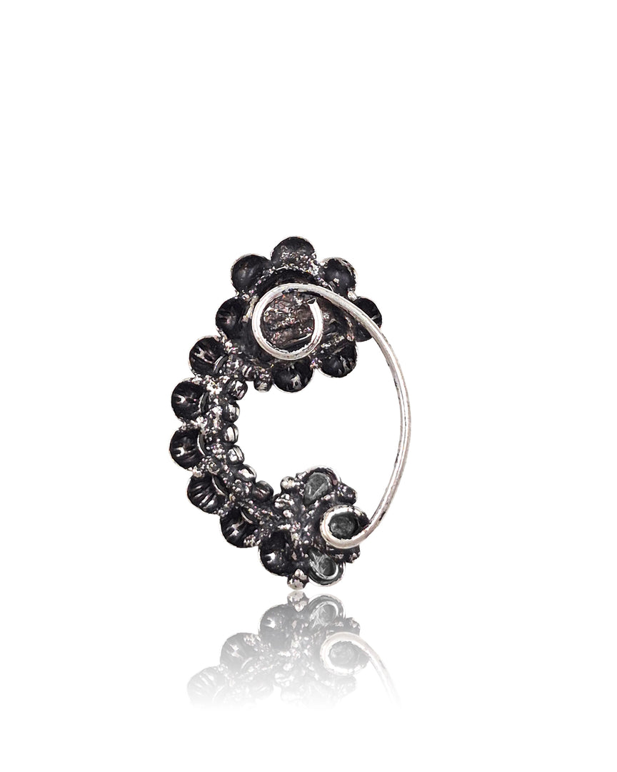 Peacock Oxidised Maharashtrian Nosepin Combo Of 3