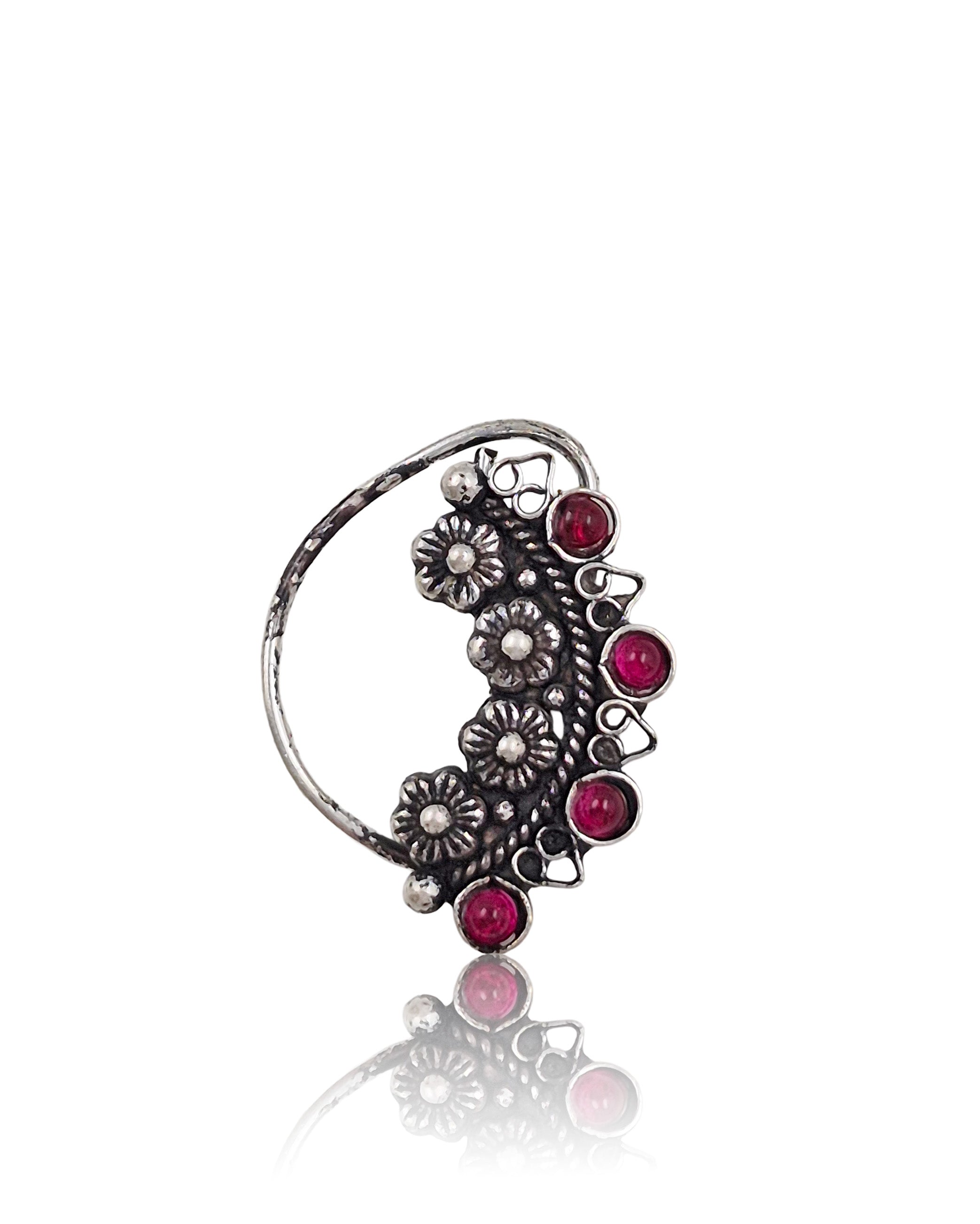RUHI OXIDISED MAHARASHTRIAN NOSEPIN  COMBO OF 2