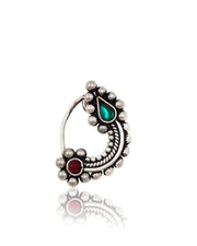 Oxidised Maharashtrian Nosepin Combo Of 3