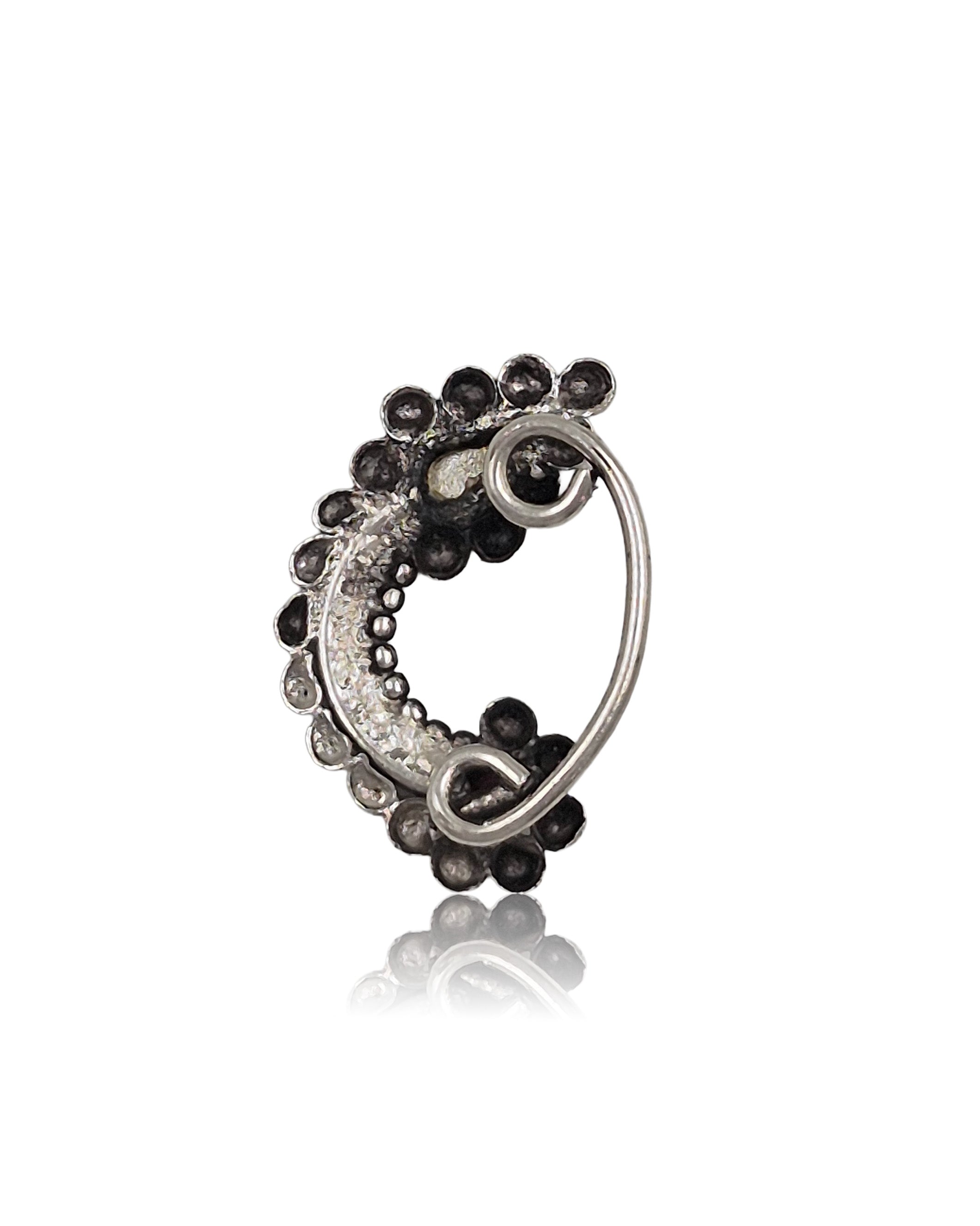 Oxidised Maharashtrian Nosepin Combo Of 3