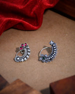 Load image into Gallery viewer, Raahi Oxidised Maharashtrian Nosepin Combo Of 3