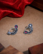 Load image into Gallery viewer, Rutva Oxidised Maharashtrian Nosepin Combo Of 3