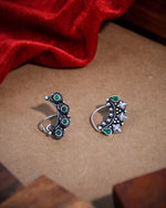 Load image into Gallery viewer, Kavya Oxidised Maharashtrian Nosepin Combo Of 3