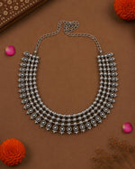 Load image into Gallery viewer, VAANI OXIDISED SHORT NECKLACE