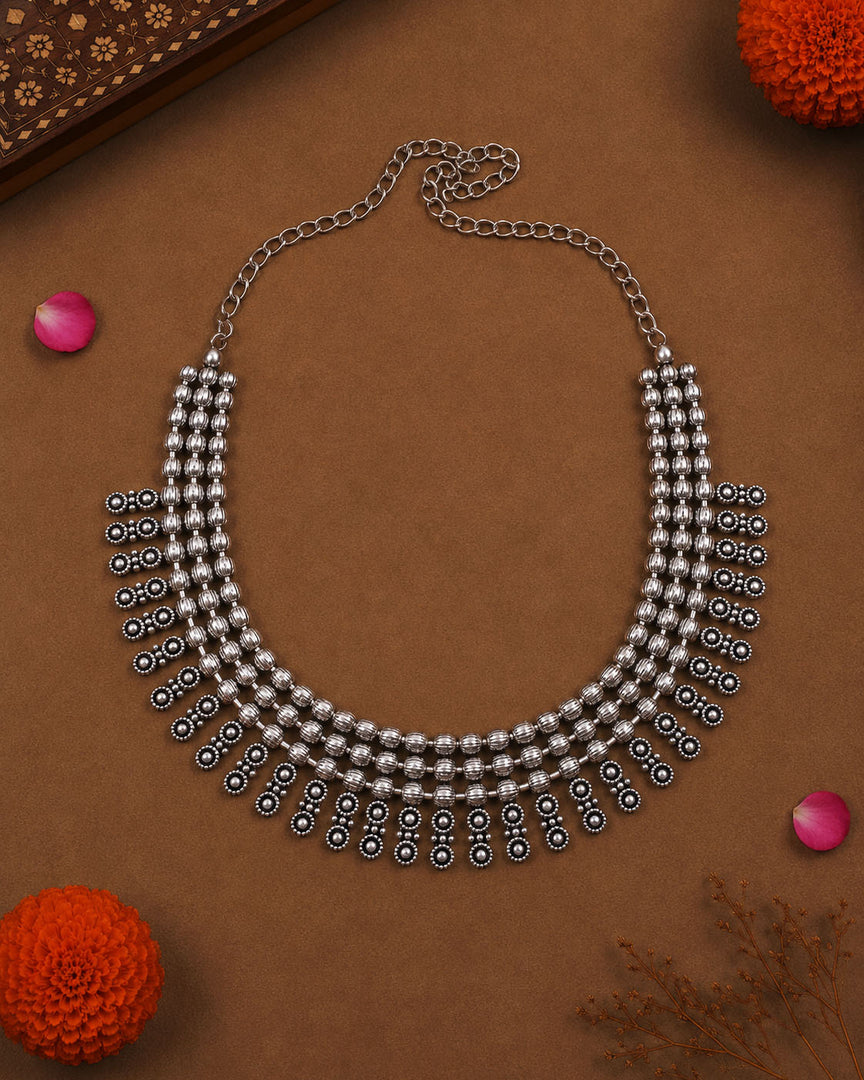 VAMIKA OXIDISED SHORT NECKLACE