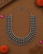 Load image into Gallery viewer, TANVI OXIDISED SHORT NECKLACE