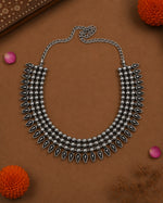 Load image into Gallery viewer, PRISHA OXIDISED SHORT NECKLACE