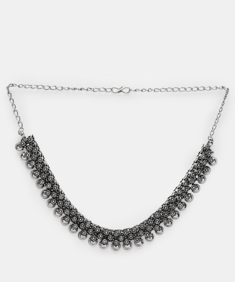 ADITI SILVER OXIDISED JEWELLERY SET COMBO
