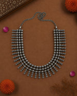 Load image into Gallery viewer, KAVYA OXIDISED SHORT NECKLACE