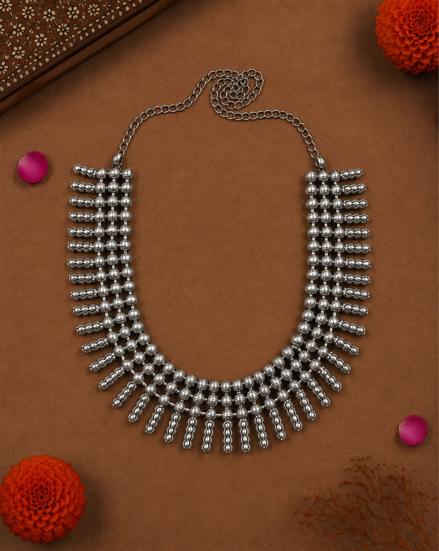 NANDINI OXIDISED SHORT NECKLACE