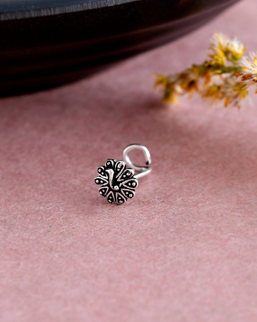 KISHNA OXIDISED PIERCING NOSEPIN COMBO OF 6