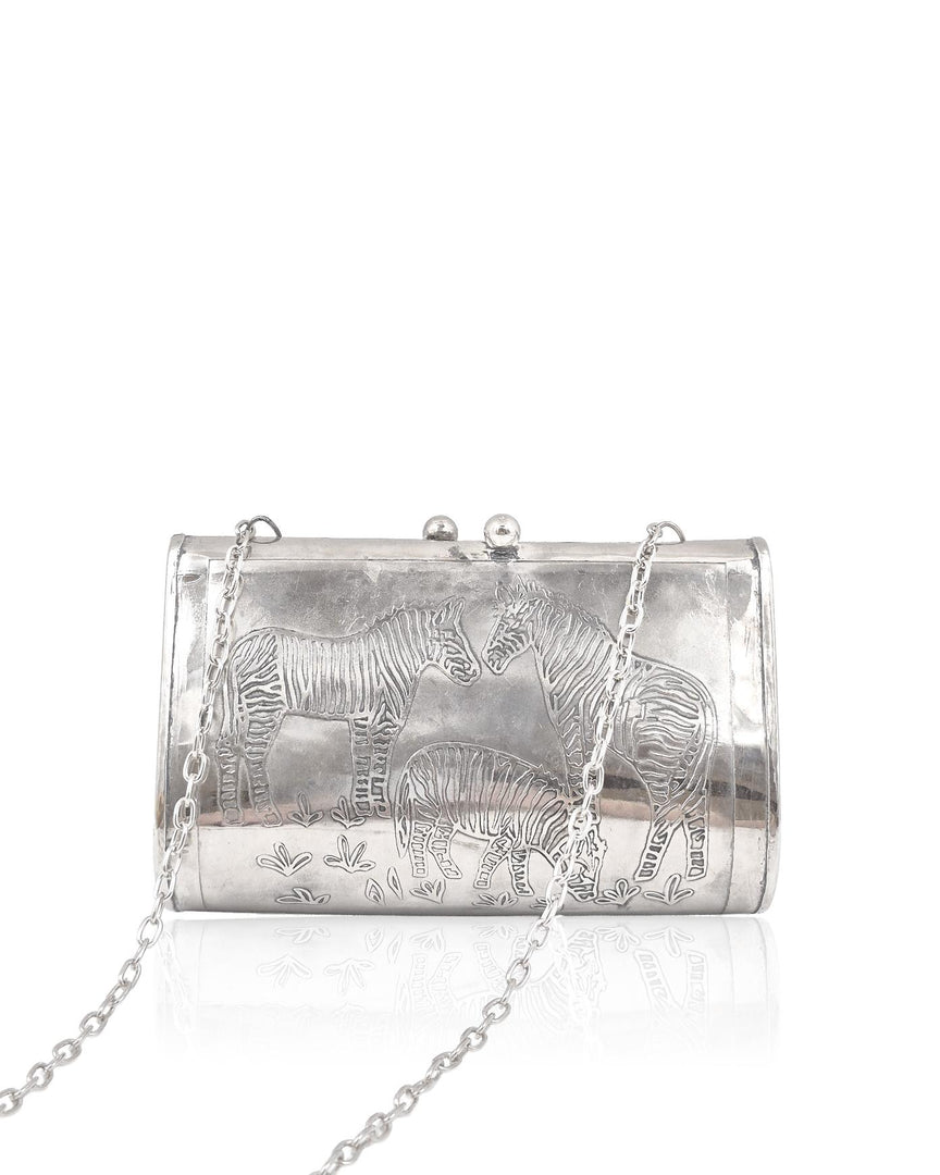 SILVER OXIDISED PURSE