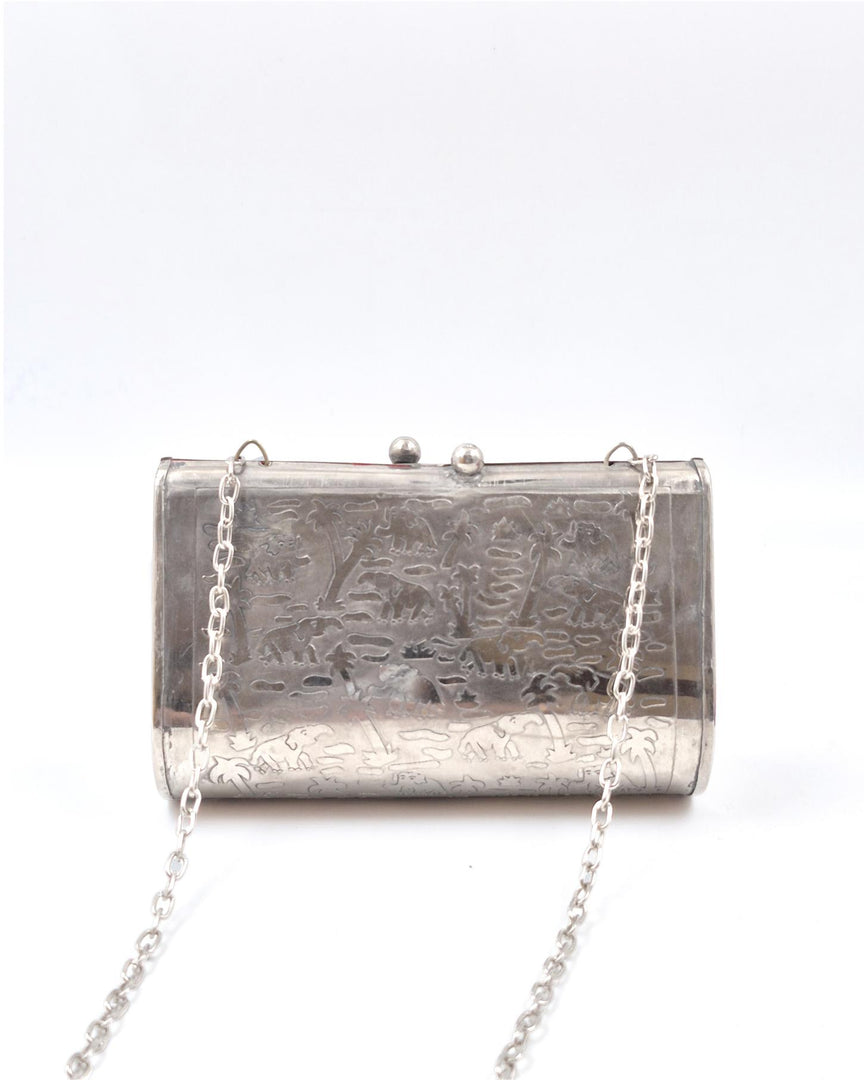 SILVER OXIDISED PURSE