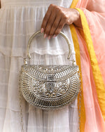 Load image into Gallery viewer, Silver Oxidised Purse