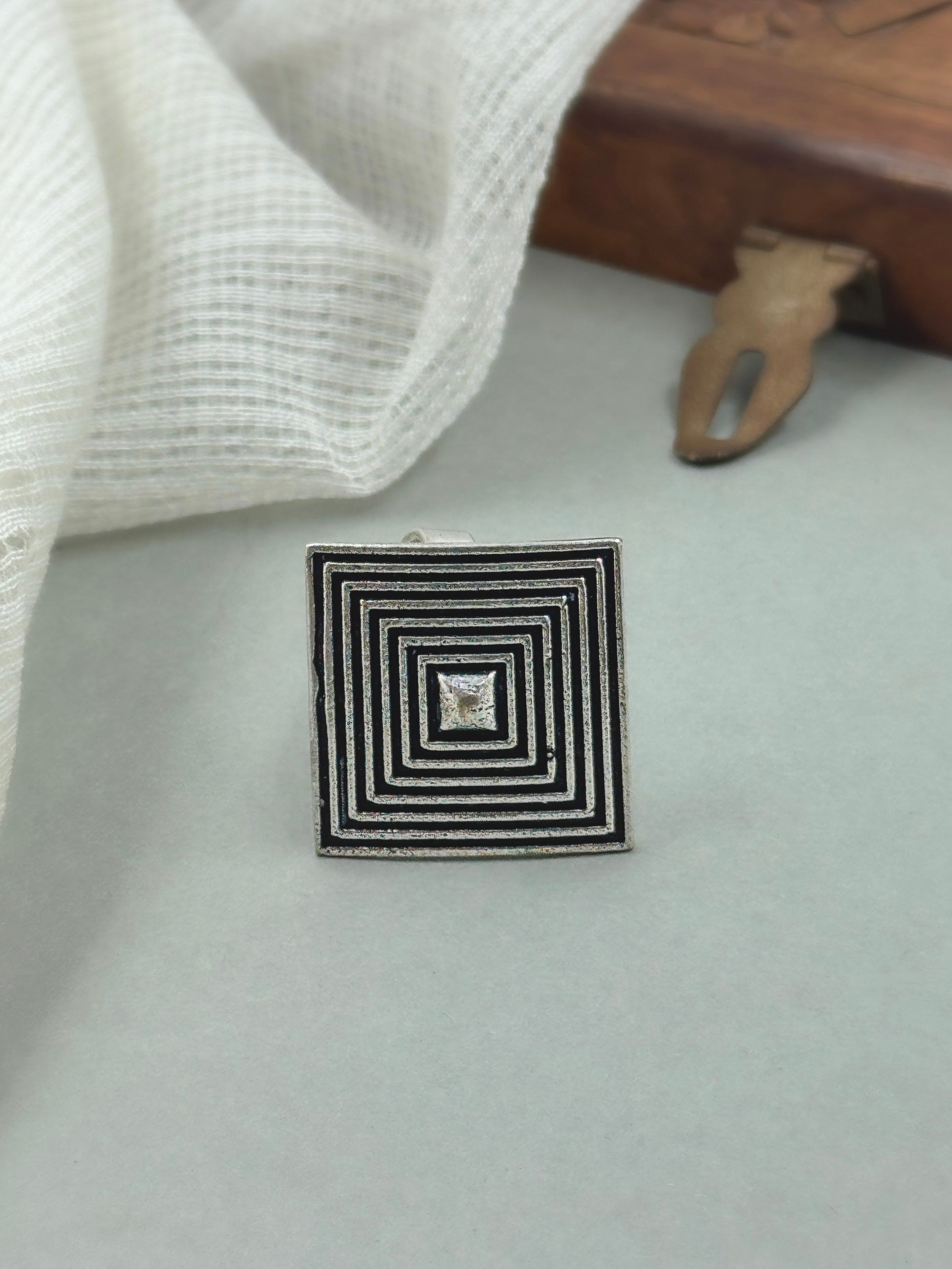 JIYA DESIGNER OXIDISED RING