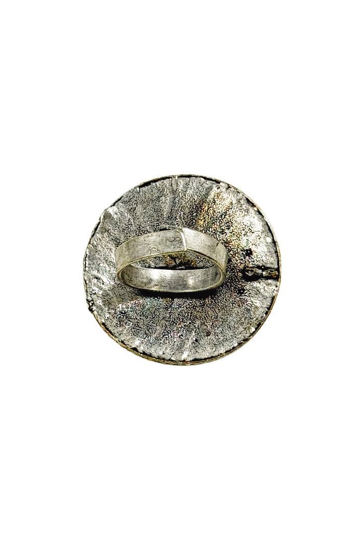 Aarohi Two Tone Oxidised Ring