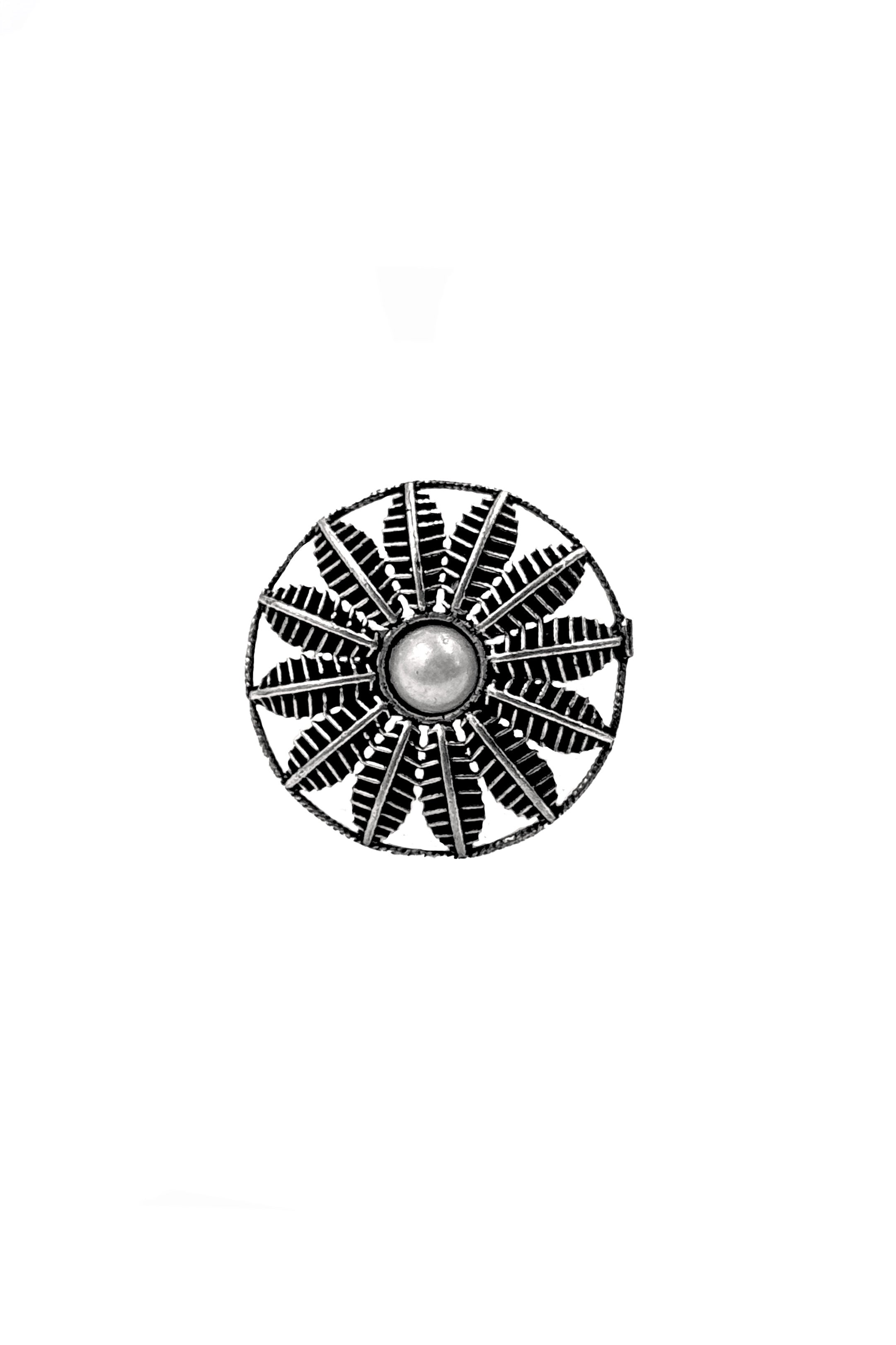 MIRA DESIGNER OXIDISED SILVER RING