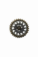 Load image into Gallery viewer, Vedika Two Tone Oxidised Ring