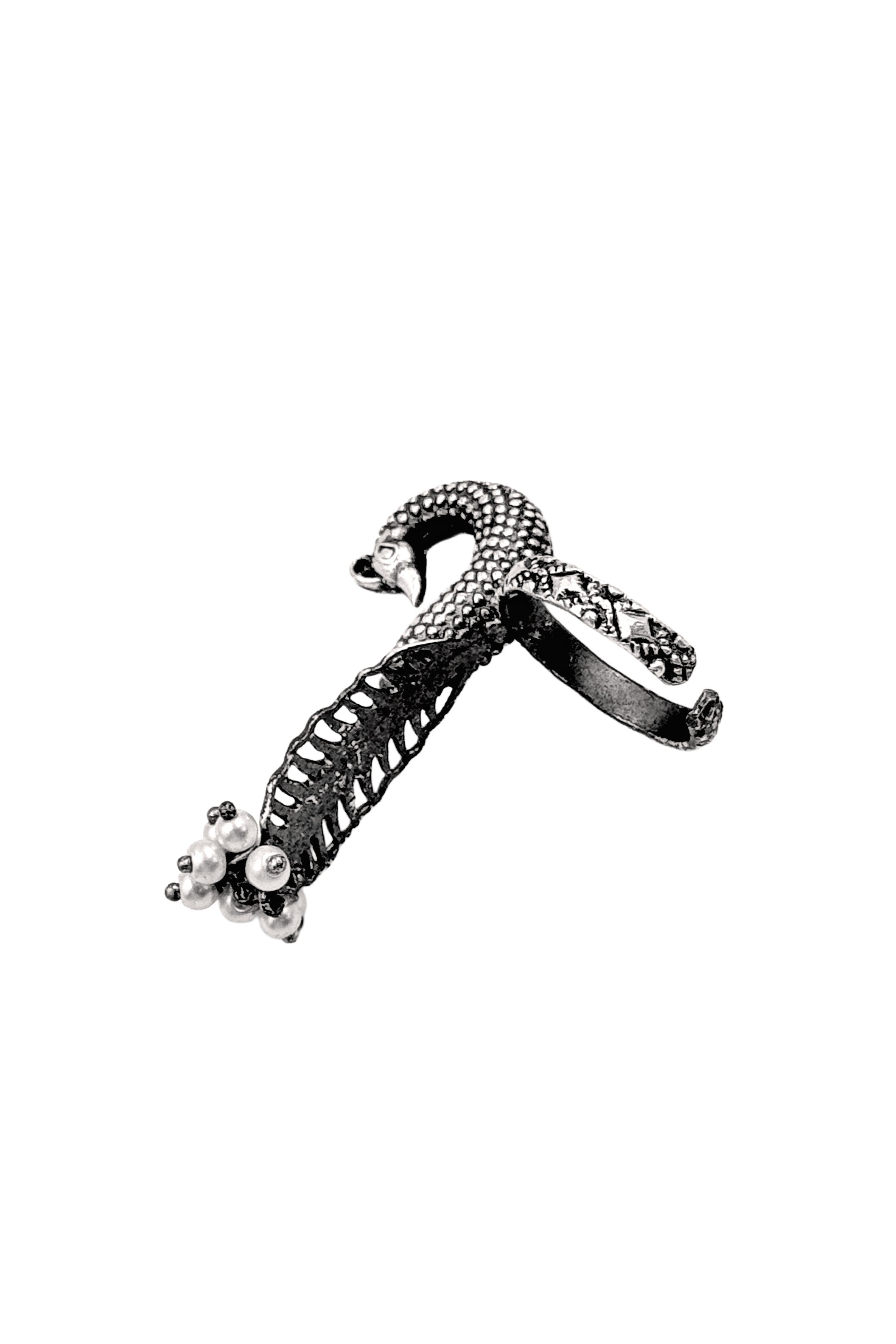 Pearled Peacock Elegance Ring